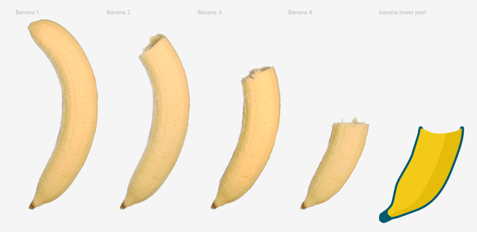 Photos of a banana